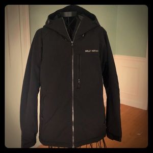 Helly Hansen black Parka hooded coat